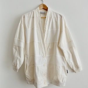 Vintage BLAIR white cardigan sweater Size18W/38